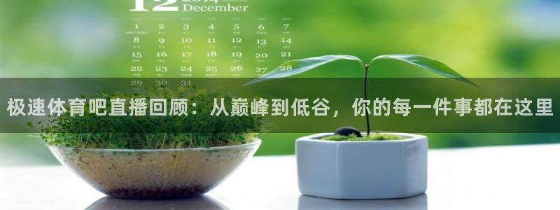 极速体育吧直播回顾：从巅峰到低谷，你的每一件事都在这里
